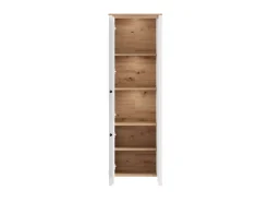 Home affaire Vitrine »BEDFORD Vitrinenschrank, Glasschrank, Standvitrine, Highboard« MDF-Profil 2D ummantelt, Hotstamping, 1mm ABS-Kanten, 4 Einlegeböden