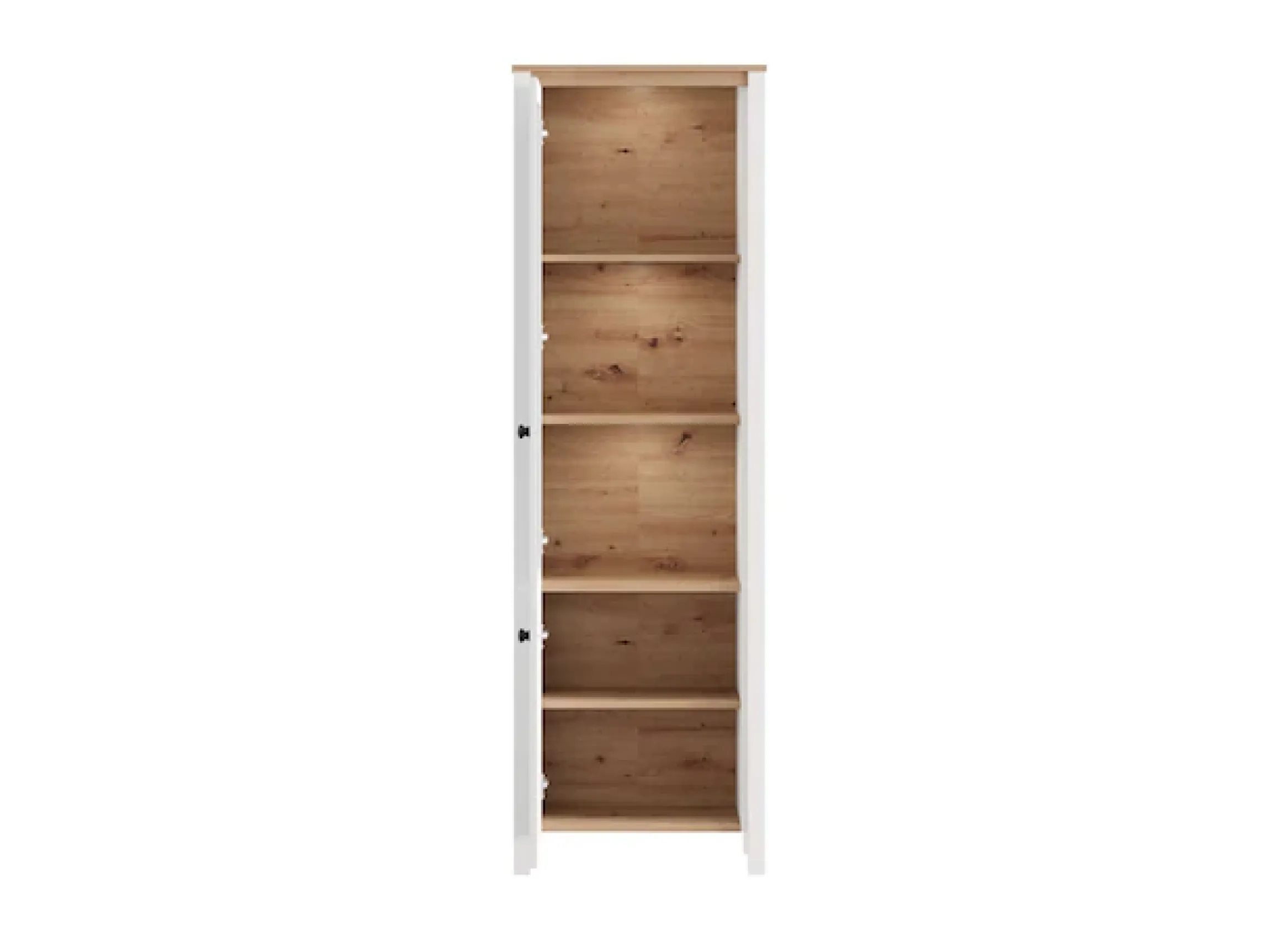 Home affaire Vitrine »BEDFORD Vitrinenschrank, Glasschrank, Standvitrine, Highboard« MDF-Profil 2D ummantelt, Hotstamping, 1mm ABS-Kanten, 4 Einlegeböden