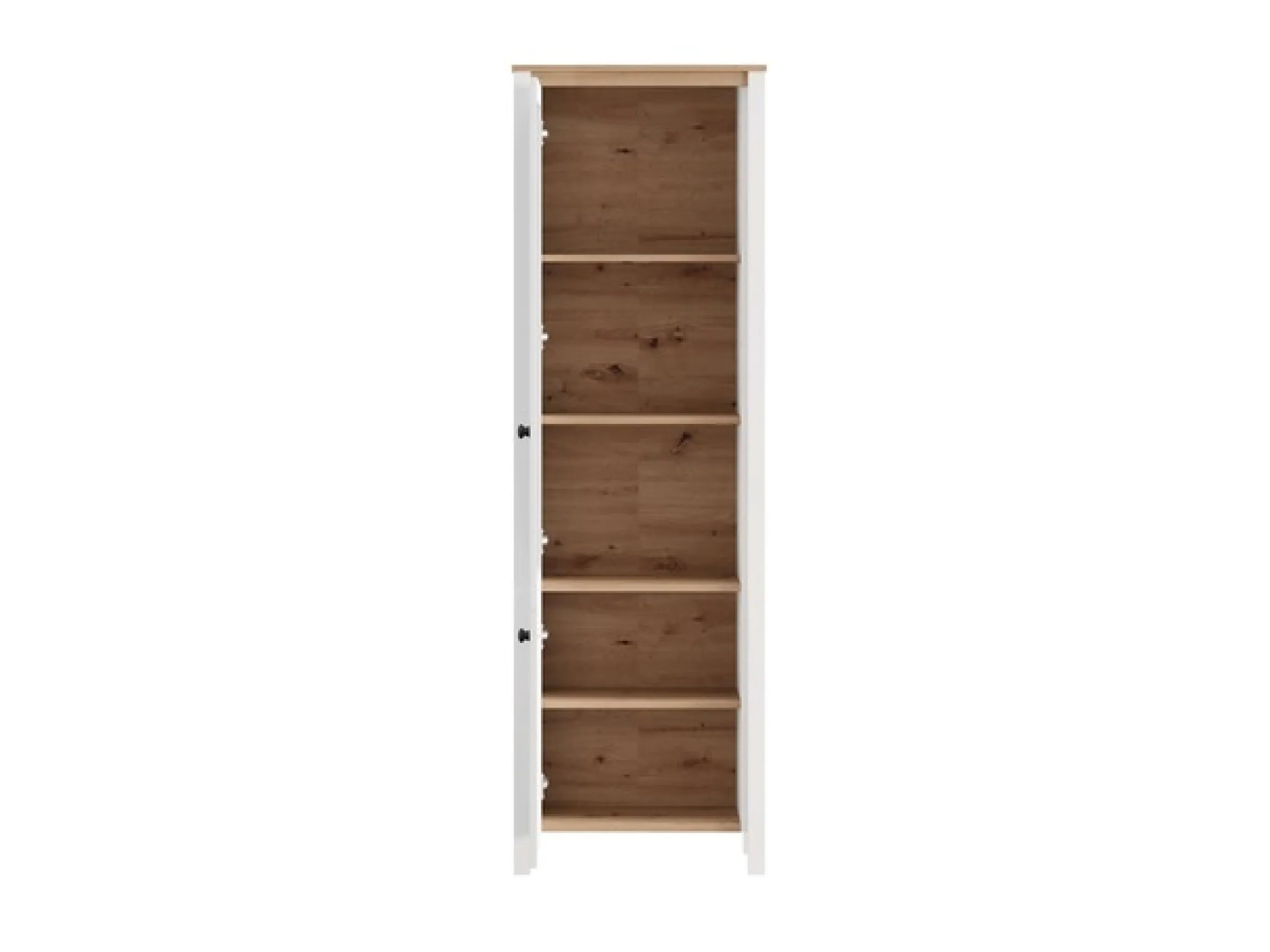 Home affaire Vitrine »BEDFORD Vitrinenschrank, Glasschrank, Standvitrine, Highboard« MDF-Profil 2D ummantelt, Hotstamping, 1mm ABS-Kanten, 4 Einlegeböden