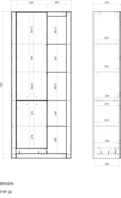 Home affaire Vitrine »Brixen, Vitrinenschrank in Eiche Dekor, moderne Standvitrine« Metallgriffe, ausreichend Stauraum, vielseitig einsetzbar, 80 cm breit
