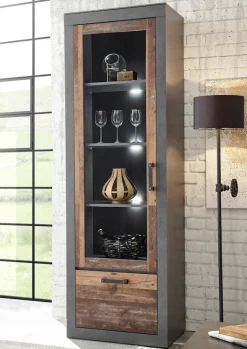 Home affaire Vitrine »BROOKLYN« Höhe ca. 200 cm