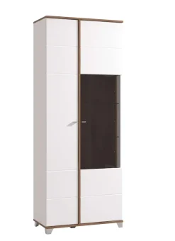 Home affaire Vitrine »Burgundy Vitrinenschrank, Standvitrine, Showcase« Hochglanzfronten, Glastür, Komplettes Innenleben