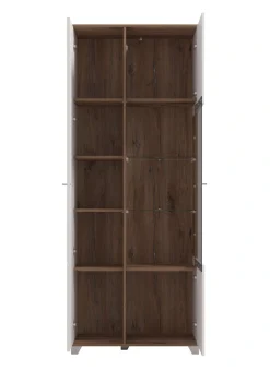 Home affaire Vitrine »Burgundy Vitrinenschrank, Standvitrine, Showcase« Hochglanzfronten, Glastür, Komplettes Innenleben