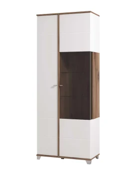 Home affaire Vitrine »Burgundy Vitrinenschrank, Standvitrine, Showcase« Hochglanzfronten, Glastür, Komplettes Innenleben