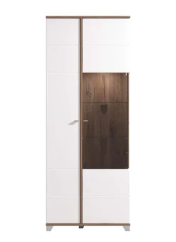 Home affaire Vitrine »Burgundy Vitrinenschrank, Standvitrine, Showcase« Hochglanzfronten, Glastür, Komplettes Innenleben