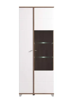 Home affaire Vitrine »Burgundy Vitrinenschrank, Standvitrine, Showcase« Hochglanzfronten, Glastür, Komplettes Innenleben
