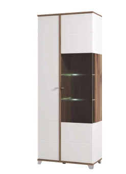 Home affaire Vitrine »Burgundy Vitrinenschrank, Standvitrine, Showcase« Hochglanzfronten, Glastür, Komplettes Innenleben