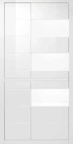 Home affaire Vitrine »Carat« Höhe 198 cm, zwei Leisten angeliefert, 1 x grau, 1 x weiss