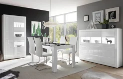 Home affaire Vitrine »Carat« Höhe 198 cm, zwei Leisten angeliefert, 1 x grau, 1 x weiss