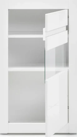 Home affaire Vitrine »Carat« Höhe 112 cm, Leisten angeliefert, 1 x grau, 1 x weiss