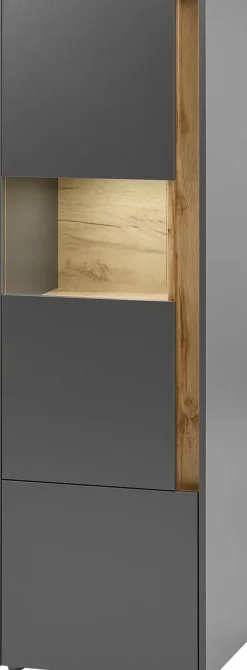 Home affaire Vitrine »City/Giron, moderner Hochschrank, Glasvitrine« zeitlos, modern, ausreichend Stauraum, vielseitig einsetzbar
