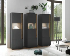 Home affaire Vitrine »City/Giron, moderner Hochschrank, Glasvitrine« zeitlos, modern, ausreichend Stauraum, vielseitig einsetzbar