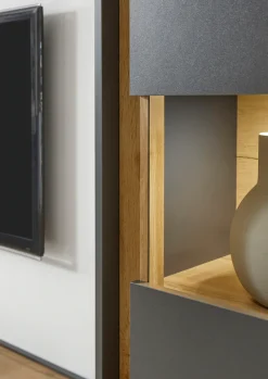 Home affaire Vitrine »City/Giron, moderner Hochschrank, Glasvitrine« zeitlos, modern, ausreichend Stauraum, vielseitig einsetzbar