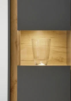 Home affaire Vitrine »City/Giron, moderner Hochschrank, Glasvitrine« zeitlos, modern, ausreichend Stauraum, vielseitig einsetzbar