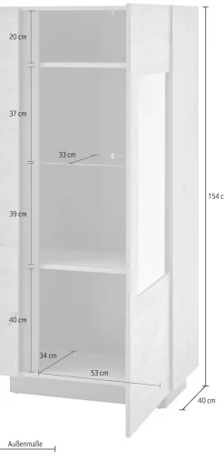 Home affaire Vitrine »CLAiR Vitrine 22« Höhe 154 cm