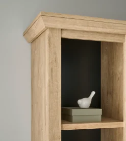 Home affaire Vitrine »Cornwall, Hochschrank im Landhausstil, Glasvitrine, Eiche Dekor« 1 Stk. tlg. Metallgriffe, 105 cm breit, viel Stauraum, in zwei Größen verfügbar