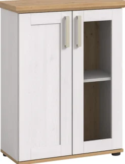 Home affaire Vitrine »Cosenza, Höhe 80 cm, 2 Türen, 2Fächer« 1 Stk. tlg. Vitrine, Höhe 88 cm, Wohnzimmer, Esszimmer