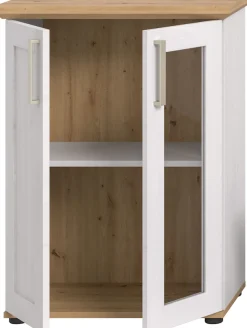 Home affaire Vitrine »Cosenza, Höhe 80 cm, 2 Türen, 2Fächer« 1 Stk. tlg. Vitrine, Höhe 88 cm, Wohnzimmer, Esszimmer