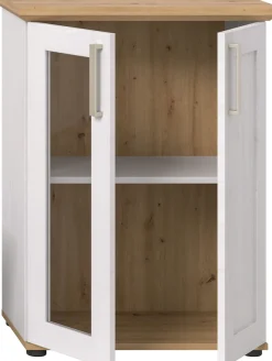 Home affaire Vitrine »Cosenza, Höhe 80 cm, 2 Türen, 2Fächer« 1 Stk. tlg. Vitrine, Höhe 88 cm, Wohnzimmer, Esszimmer