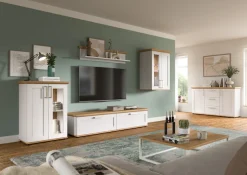 Home affaire Vitrine »Cosenza, Höhe 80 cm, 2 Türen, 2Fächer« 1 Stk. tlg. Vitrine, Höhe 88 cm, Wohnzimmer, Esszimmer