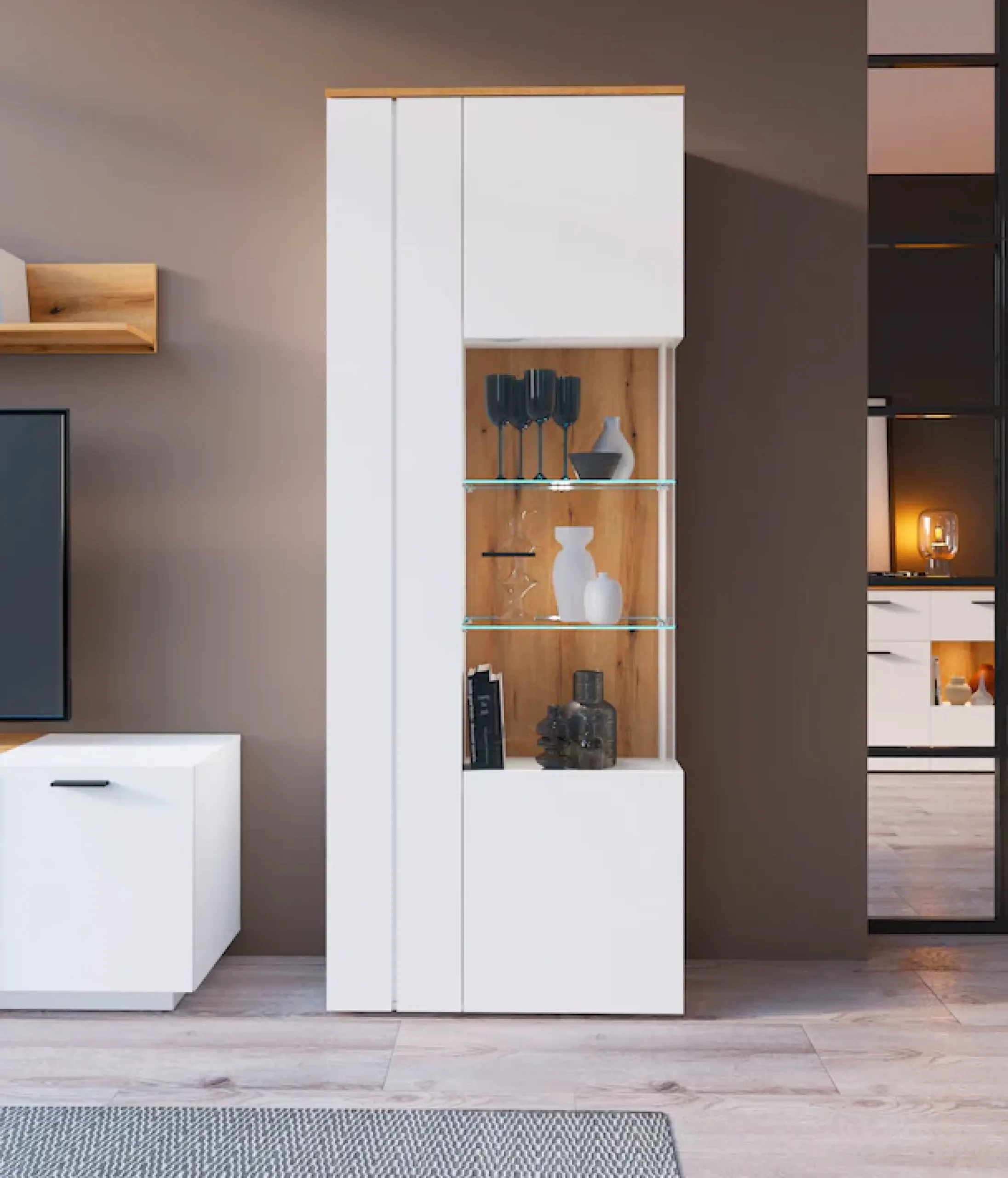 Home affaire Vitrine »Dalano« Höhe ca. 202 cm