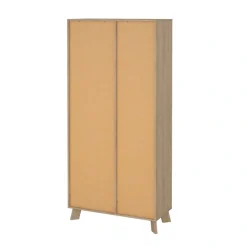 Home affaire Vitrine »Ikast Vitrinenschrank, Standvitrine, Schrank, Stauraum« 2 Türen, 3 offene Fächer, Breite 89 cm, Höhe 188 cm