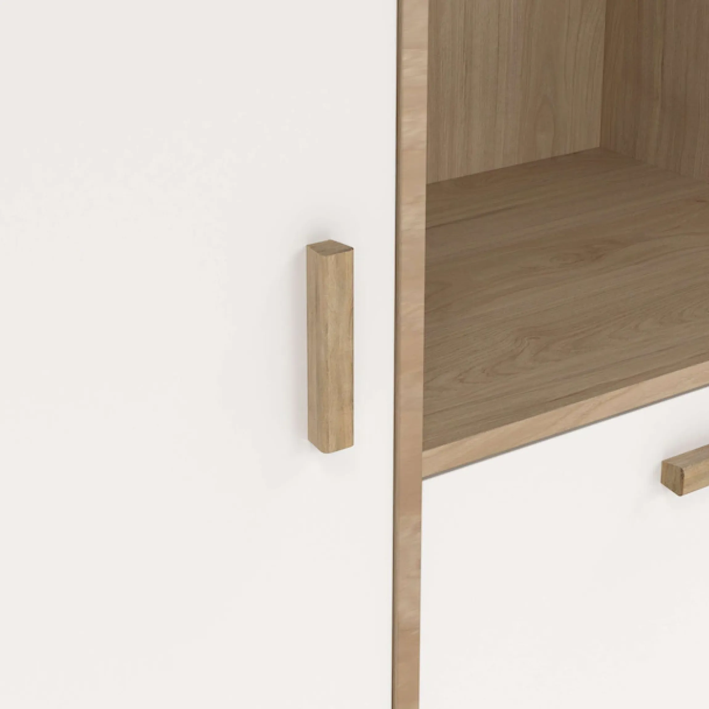 Home affaire Vitrine »Ikast Vitrinenschrank, Standvitrine, Schrank, Stauraum« 2 Türen, 3 offene Fächer, Breite 89 cm, Höhe 188 cm