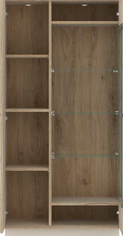 Home affaire Vitrine »LAGOON« moderne Vitrine, Breite ca.75 cm, Eckverglasung