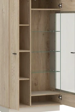 Home affaire Vitrine »LAGOON« moderne Vitrine, Breite ca.75 cm, Eckverglasung