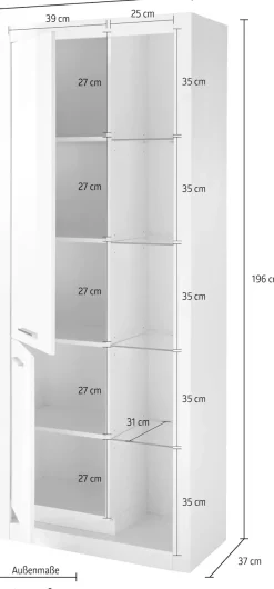 Home affaire Vitrine »MERAN« Höhe ca. 196 cm