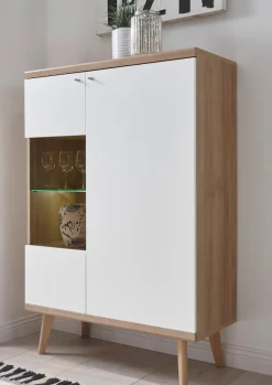 Home affaire Vitrine »Merle« Scandi Design, Höhe 134 cm