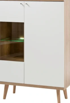 Home affaire Vitrine »Merle« Scandi Design, Höhe 134 cm