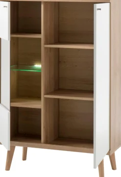 Home affaire Vitrine »Merle« Scandi Design, Höhe 134 cm