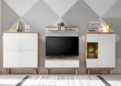 Home affaire Vitrine »Merle« Scandi Design, Höhe 134 cm