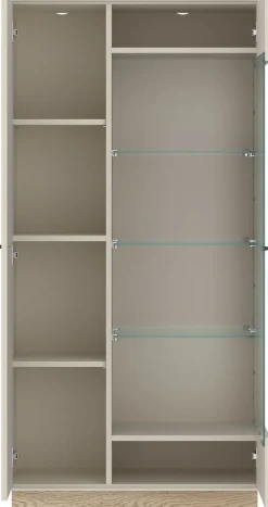 Home affaire Vitrine moderne Vitrine, Breite ca.75 cm, Eckverglasung