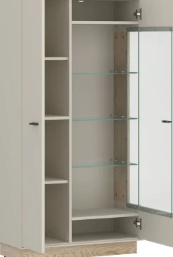 Home affaire Vitrine moderne Vitrine, Breite ca.75 cm, Eckverglasung