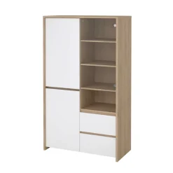 Home affaire Vitrine »Next Standvitrine, Vitrinenschrank, mit Glastür, Stauraum« mit 2 Türen, 1 Glastür, 2 Schubladen, Höhe 170 cm, Breite 100 cm