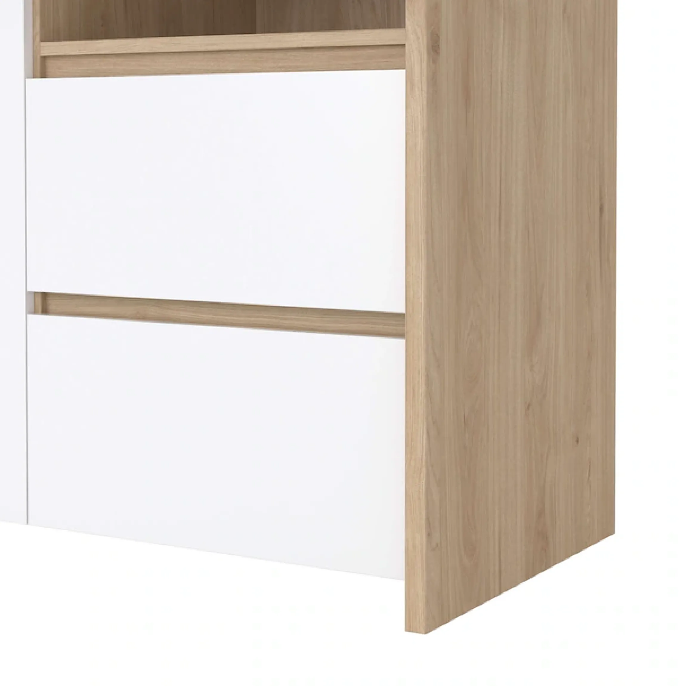 Home affaire Vitrine »Next Standvitrine, Vitrinenschrank, mit Glastür, Stauraum« mit 2 Türen, 1 Glastür, 2 Schubladen, Höhe 170 cm, Breite 100 cm