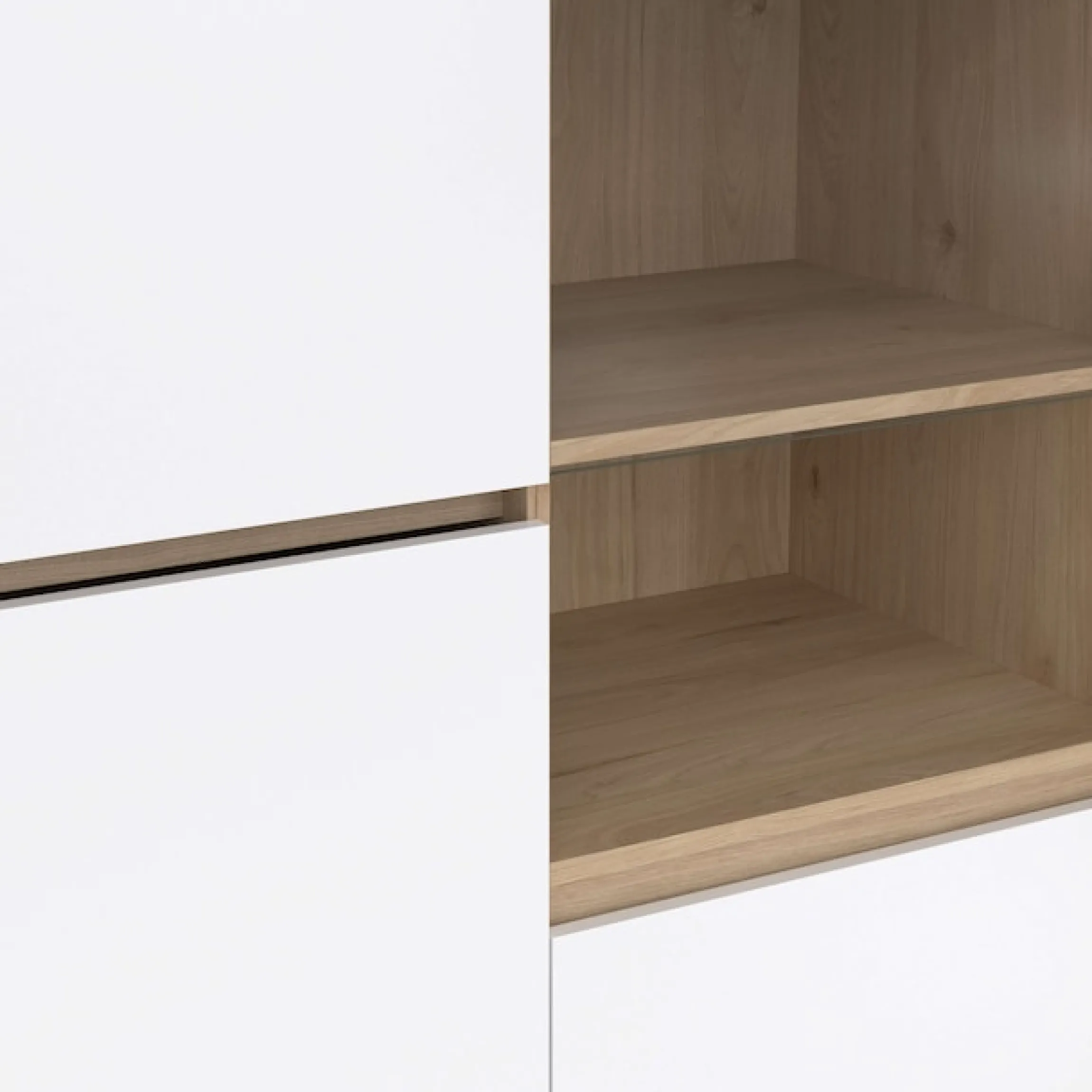 Home affaire Vitrine »Next Standvitrine, Vitrinenschrank, mit Glastür, Stauraum« mit 2 Türen, 1 Glastür, 2 Schubladen, Höhe 170 cm, Breite 100 cm