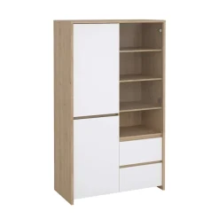 Home affaire Vitrine »Next Standvitrine, Vitrinenschrank, mit Glastür, Stauraum« mit 2 Türen, 1 Glastür, 2 Schubladen, Höhe 170 cm, Breite 100 cm