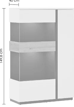 Home affaire Vitrine »Novena« Höhe 150 cm