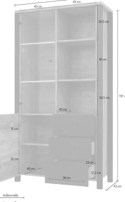 Home affaire Vitrine »Olin«