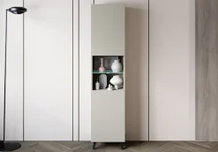 Home affaire Vitrine »Phuket, Moderner Wohnschrank mit LED-Beleuchtung und Glasboden« 1 Stk. tlg. Verstellbare Einlegeböden für flexible Aufbewahrung