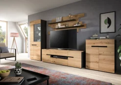 Home affaire Vitrine »REHAT, TOPSELLER!, Höhe 190 cm, 2 Türen, 4 Einlegeböden, 2 Glasböden« 1 Stk. tlg. Vitrinenschrank, Schrank, Glasvitrine, Wohnzimmervitrine