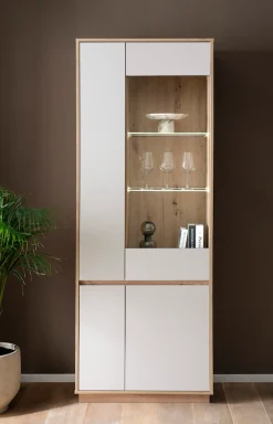 Home affaire Vitrine »Sonora, moderne Glasvitrine, Stauraumelement, Schrank« filigrane Rahmenoptik, ausreichend Stauraum, vielseitig einsetzbar