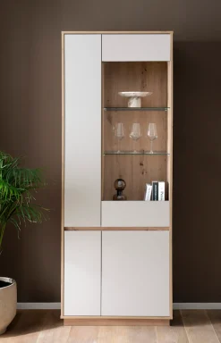 Home affaire Vitrine »Sonora, moderne Glasvitrine, Stauraumelement, Schrank« filigrane Rahmenoptik, ausreichend Stauraum, vielseitig einsetzbar