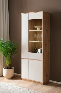 Home affaire Vitrine »Sonora, moderne Glasvitrine, Stauraumelement, Schrank« filigrane Rahmenoptik, ausreichend Stauraum, vielseitig einsetzbar