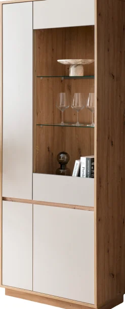 Home affaire Vitrine »Sonora, moderne Glasvitrine, Stauraumelement, Schrank« filigrane Rahmenoptik, ausreichend Stauraum, vielseitig einsetzbar