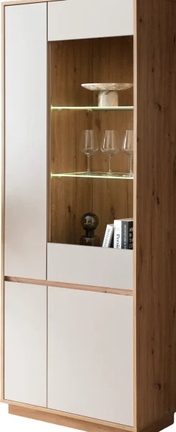 Home affaire Vitrine »Sonora, moderne Glasvitrine, Stauraumelement, Schrank« filigrane Rahmenoptik, ausreichend Stauraum, vielseitig einsetzbar