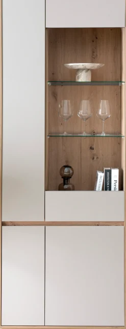 Home affaire Vitrine »Sonora, moderne Glasvitrine, Stauraumelement, Schrank« filigrane Rahmenoptik, ausreichend Stauraum, vielseitig einsetzbar